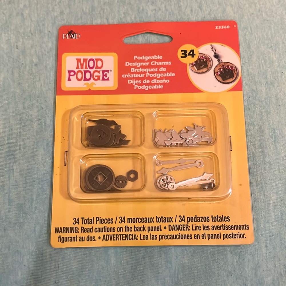 New - Mod Podge Charms - Great for collage art on canvas - wood - paper - etc!